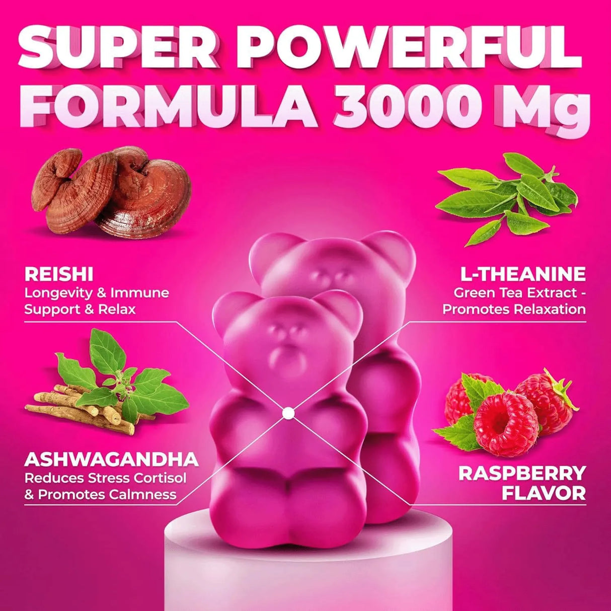 KEY ELEMENTS - KEY ELEMENTS Natural Reishi Mushroom Gummies with Ashwagandha 60 Gomitas - The Red Vitamin MX - Suplementos Alimenticios - {{ shop.shopifyCountryName }}