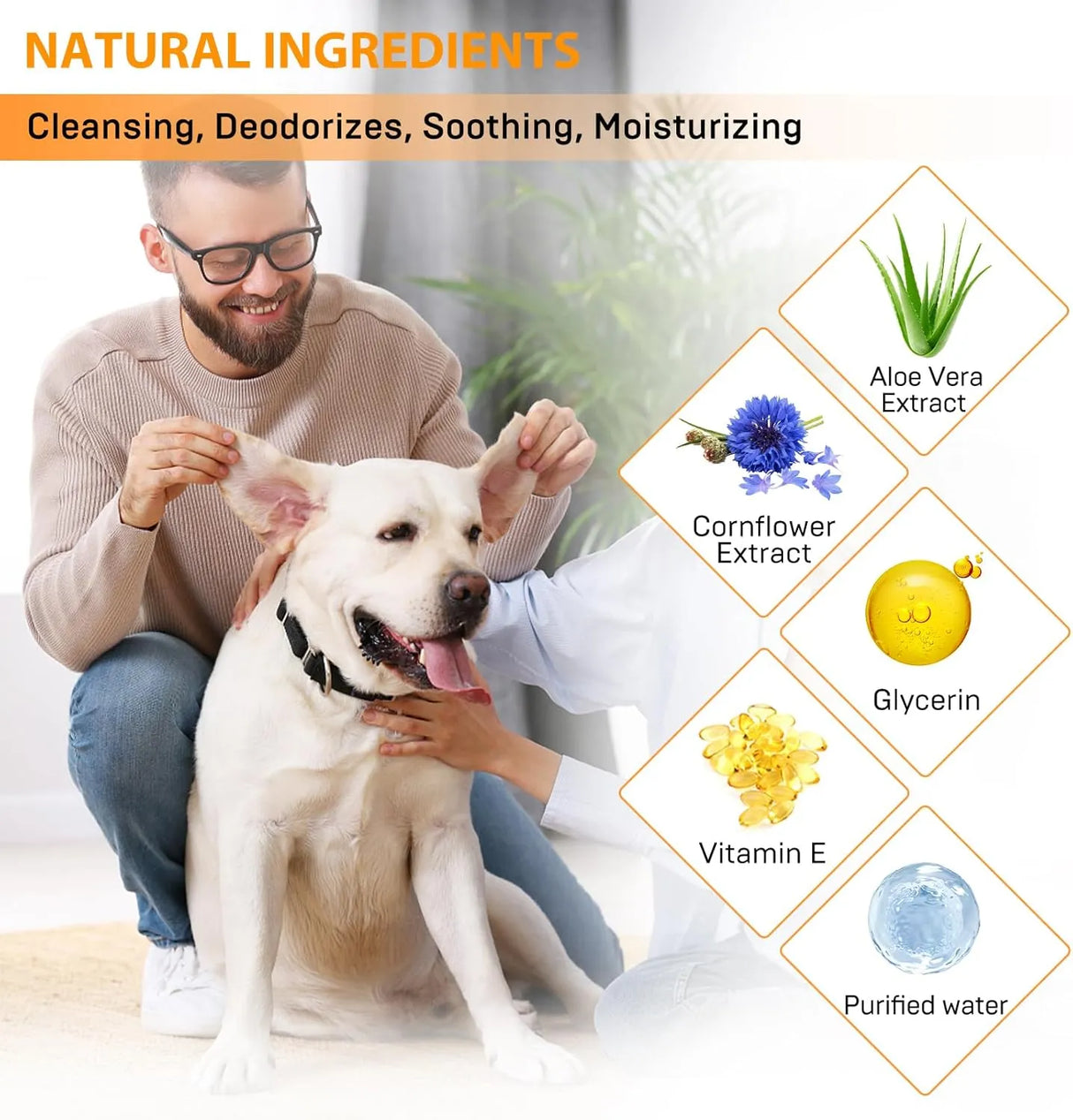 KOPMATH - Kopmath Ear Cleaner Finger Wipes for Dogs & Cats Unscented 50 Toallitas 2 Pack - The Red Vitamin MX - Cuidado Del Oído De Perros - {{ shop.shopifyCountryName }}