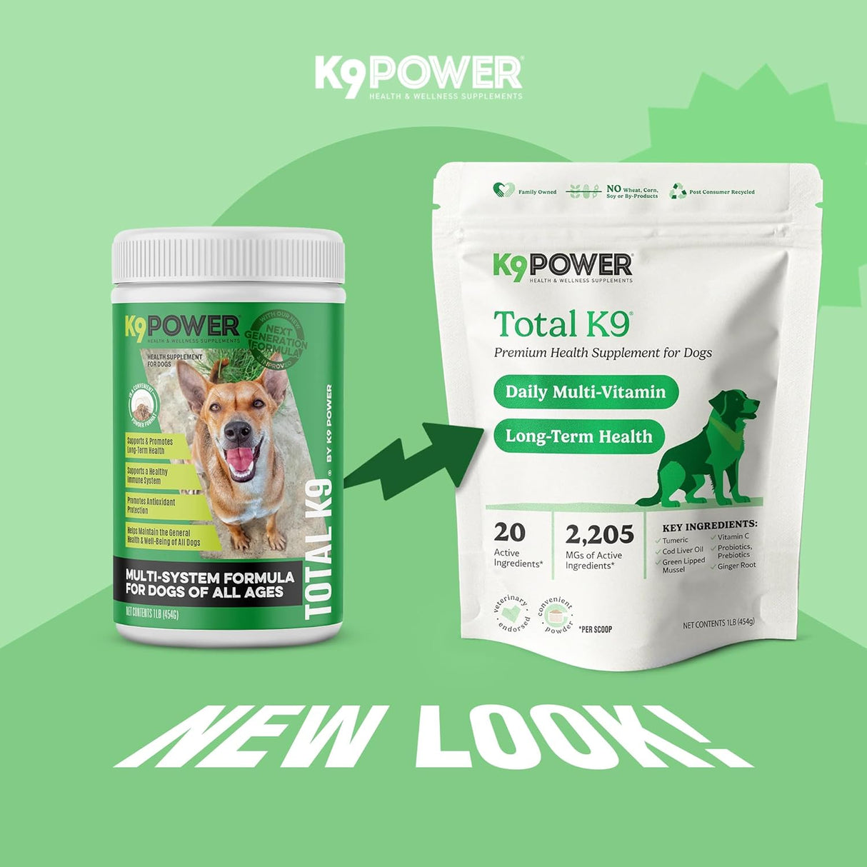 K9 Power Total K9 for Dogs 454Gr.