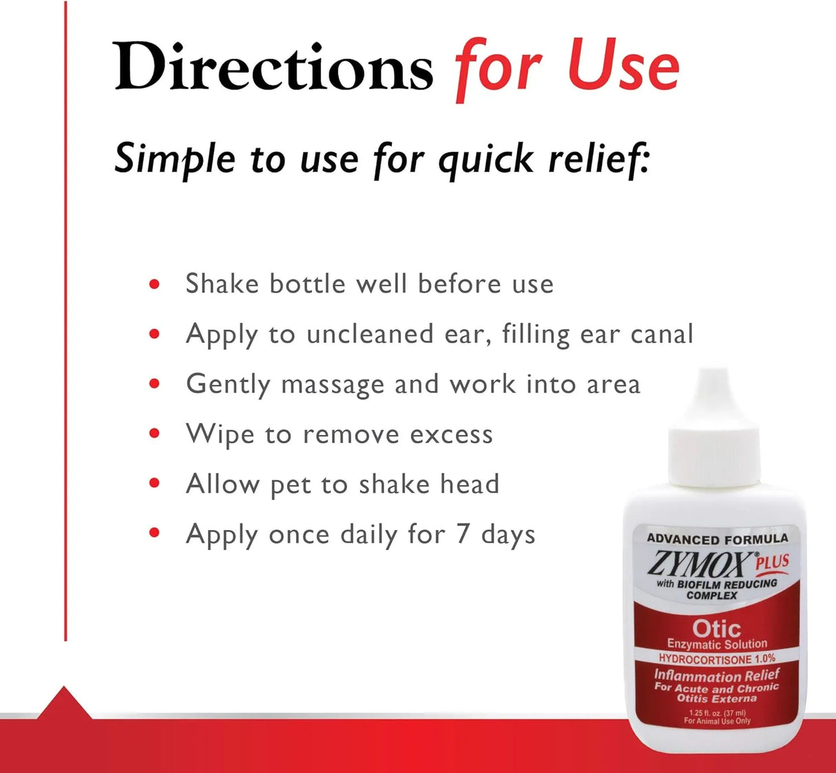 ZYMOX - Zymox Advanced Formula Otic Plus Enzymatic Ear Solution for Dogs and Cats 37Ml. - The Red Vitamin MX - Cuidado Del Oído De Perros - {{ shop.shopifyCountryName }}