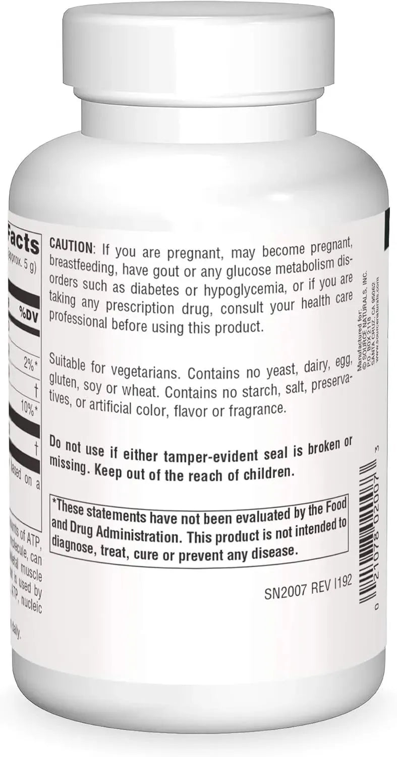SOURCE NATURALS - Source Naturals D-Ribose Powder 200Gr. - The Red Vitamin MX - Suplementos Alimenticios - {{ shop.shopifyCountryName }}