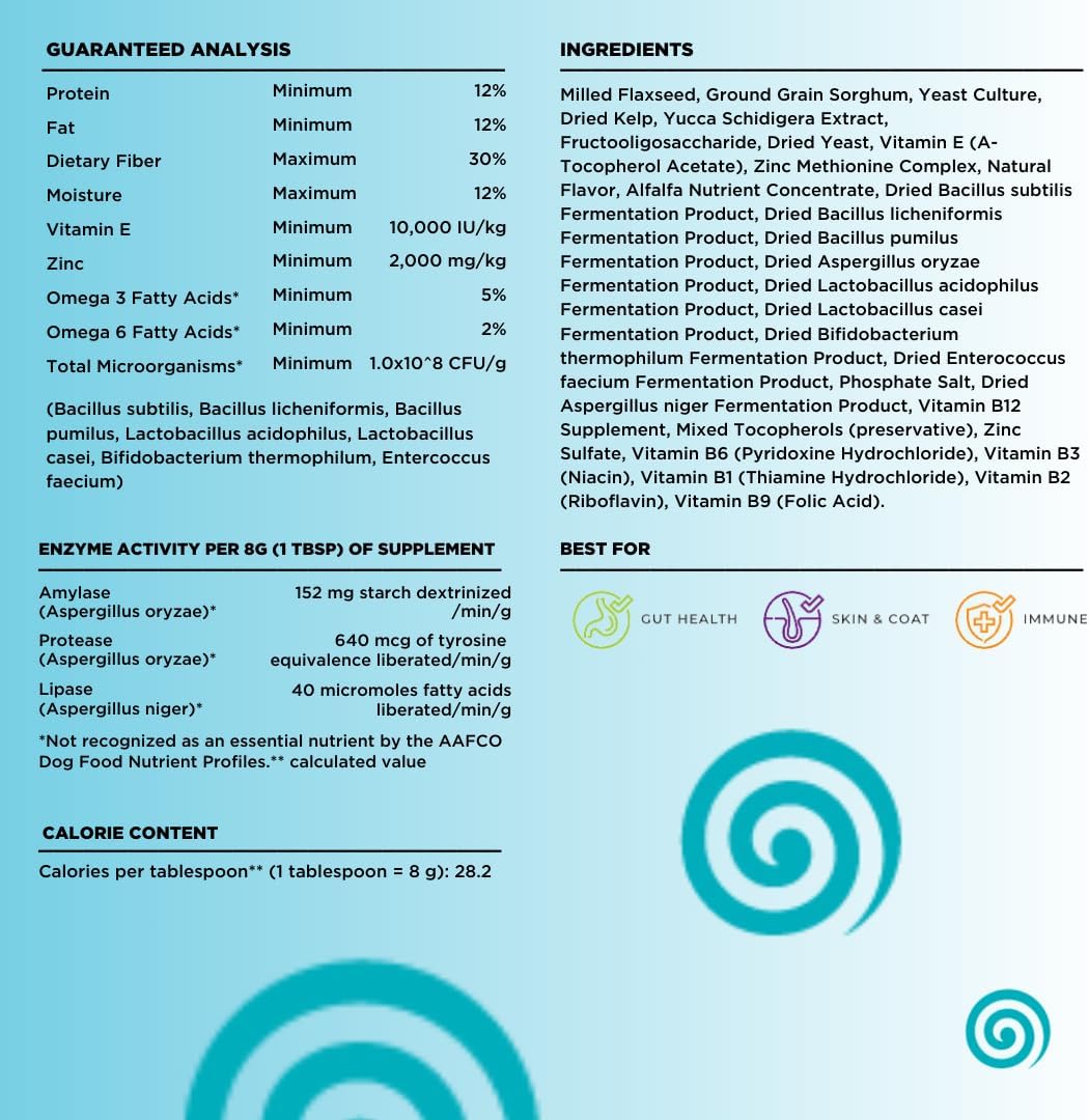 Dinovite Probiotic Supplement for Large Dogs 30 Servicios 800Gr.