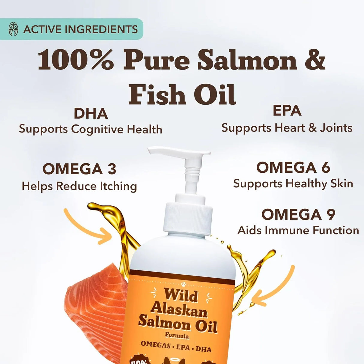 NATURAL DOG - Natural Dog Company Wild Alaskan Salmon Oil Formula with Omega 3 16 F.Oz. - The Red Vitamin MX - Aceite De Pescado Para Perros - {{ shop.shopifyCountryName }}