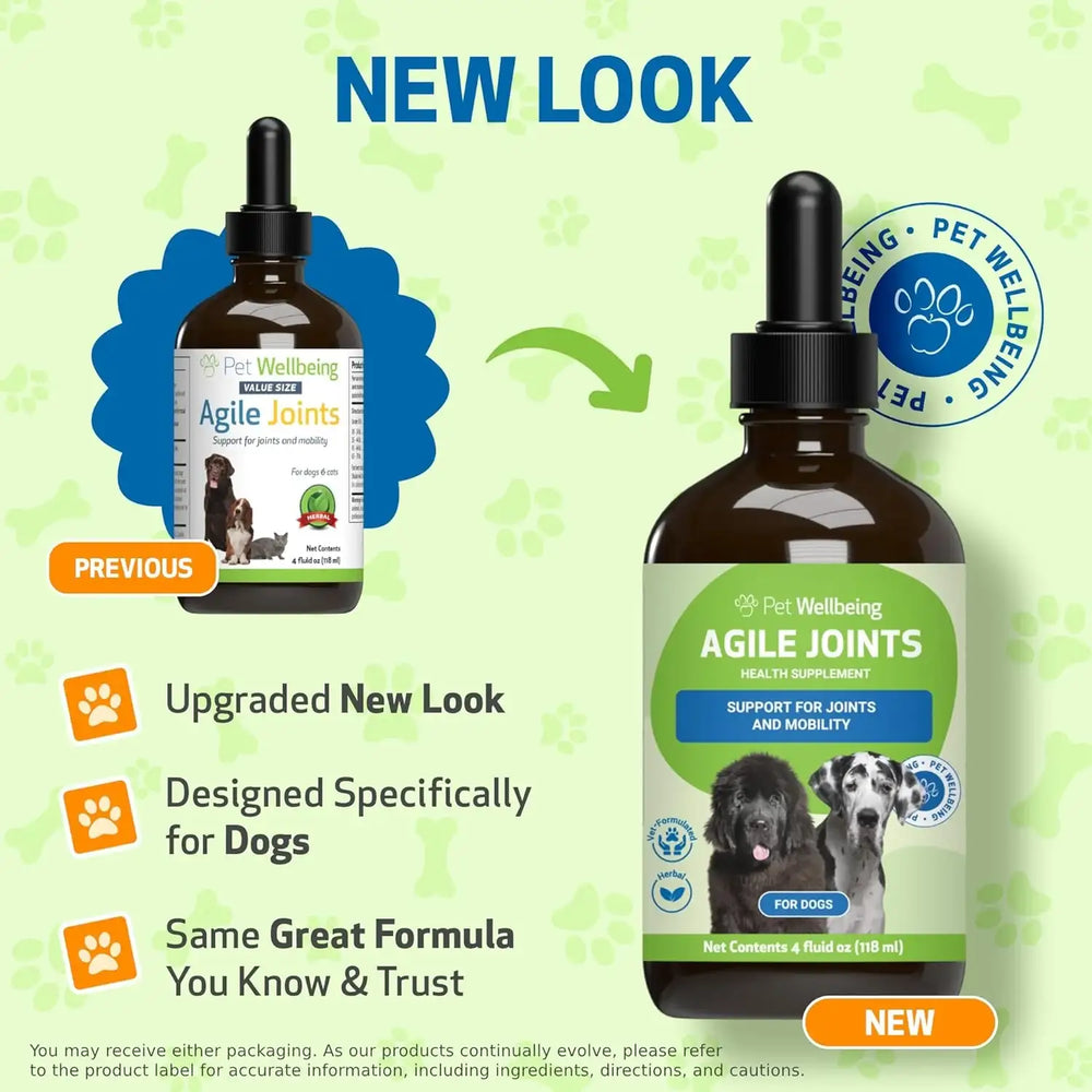 PET WELLBEING - Pet Wellbeing Agile Joints for Dogs 4 Fl.Oz. - The Red Vitamin MX - Cuidado De Cadera Y Articulaciones Para Perros - {{ shop.shopifyCountryName }}