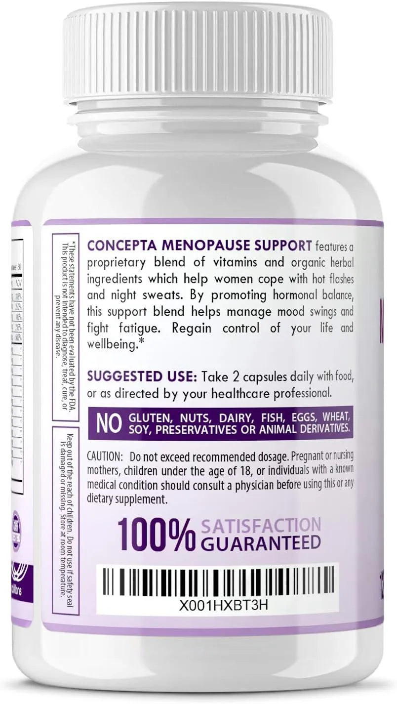 CONCEPTA SOLUTIONS - Concepta Solutions Menopause Relief 120 Capsulas - The Red Vitamin MX - Suplementos Alimenticios - {{ shop.shopifyCountryName }}