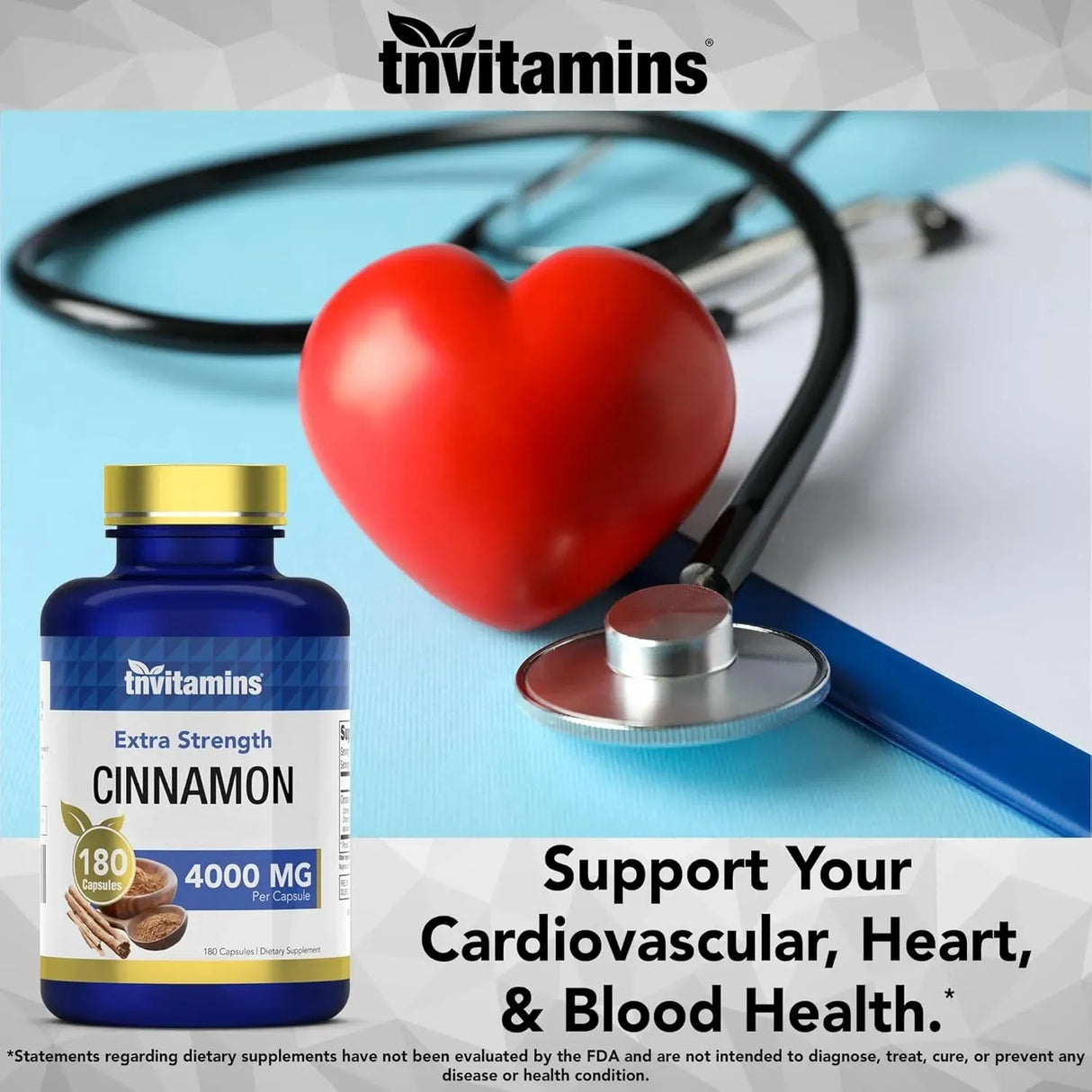 TNTVITAMINS - tnvitamins Ceylon Cinnamon 4000Mg. 180 Capsulas - The Red Vitamin MX - Suplementos Alimenticios - {{ shop.shopifyCountryName }}