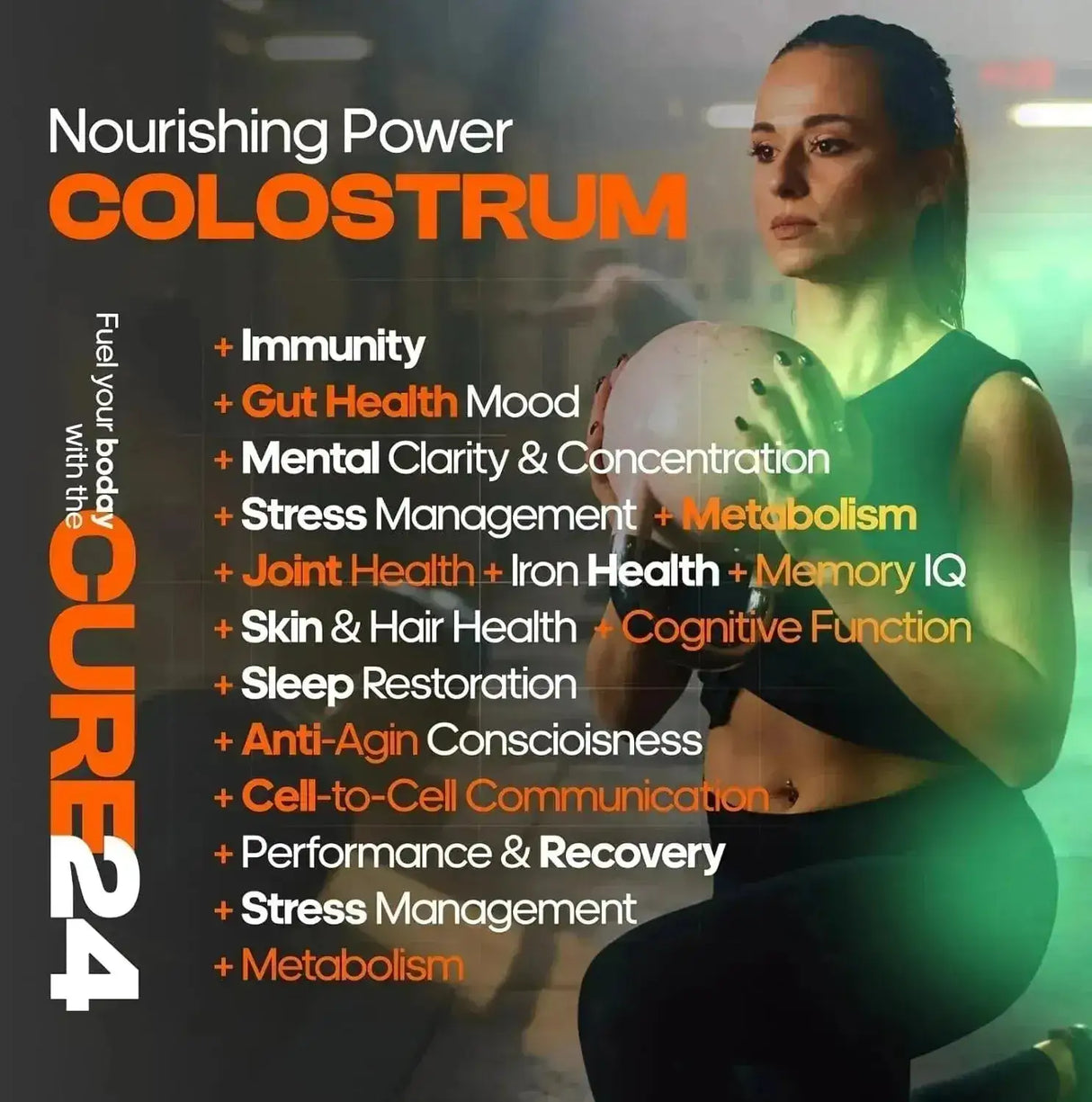 CURE24 - Cure24 Bovine Colostrum 1500Mg. 90 Capsulas - The Red Vitamin MX - Suplementos Alimenticios - {{ shop.shopifyCountryName }}