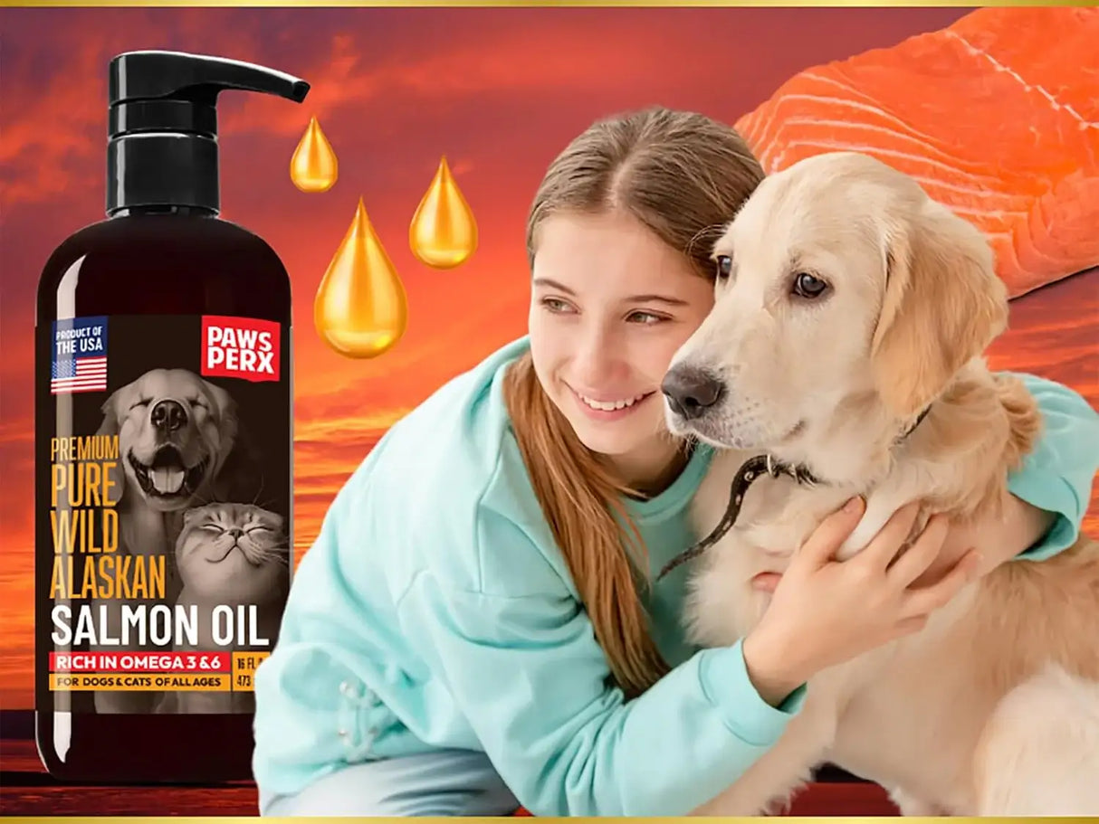 PAWS PERX - Paws PerX Premium-Pure Alaskan Salmon Oil 16 Fl.Oz. 2 Pack - The Red Vitamin MX - Aceite De Pescado Para Perros - {{ shop.shopifyCountryName }}
