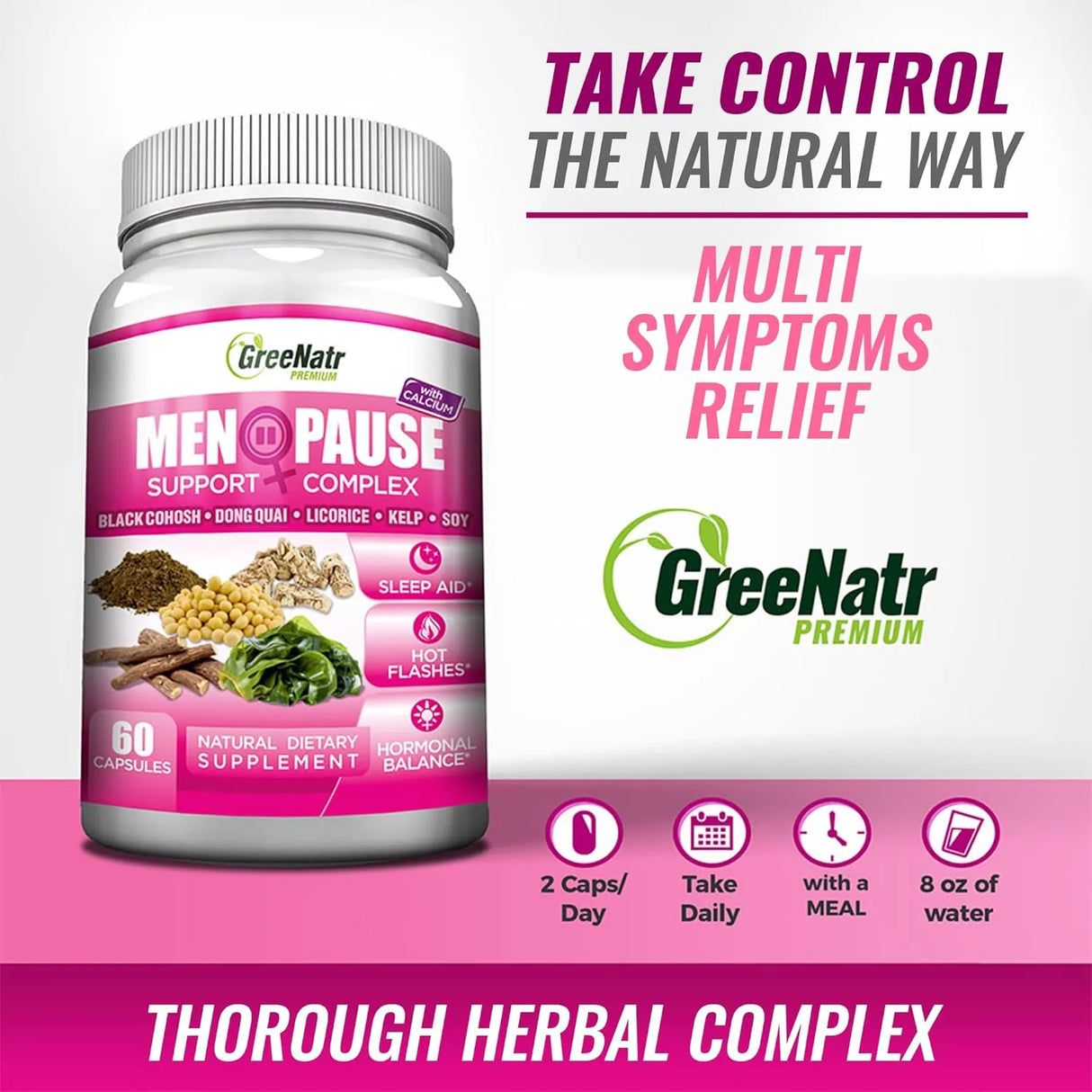 GREENATR - GreeNatr Menopause Support Complex 60 Capsulas - The Red Vitamin MX - Suplementos Alimenticios - {{ shop.shopifyCountryName }}