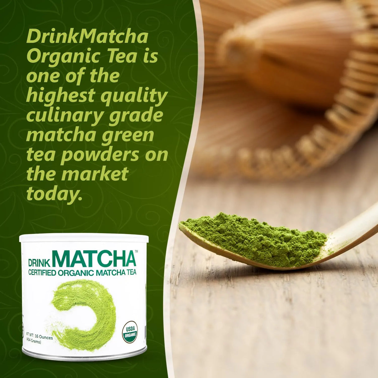 DRINKMATCHA - DrinkMatcha Organic Matcha Green Tea Powder 454Gr. - The Red Vitamin MX - Suplementos Alimenticios - {{ shop.shopifyCountryName }}