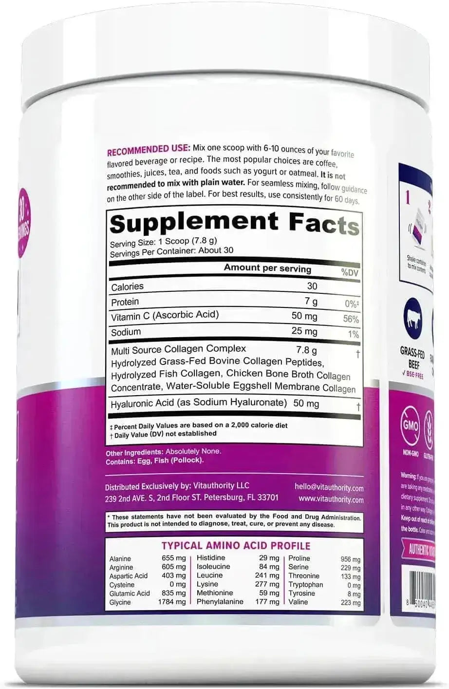 VITAUTHORITY - Vitauthority Multi Collagen Peptides Powder 234Gr. - The Red Vitamin MX - Suplementos Alimenticios - {{ shop.shopifyCountryName }}