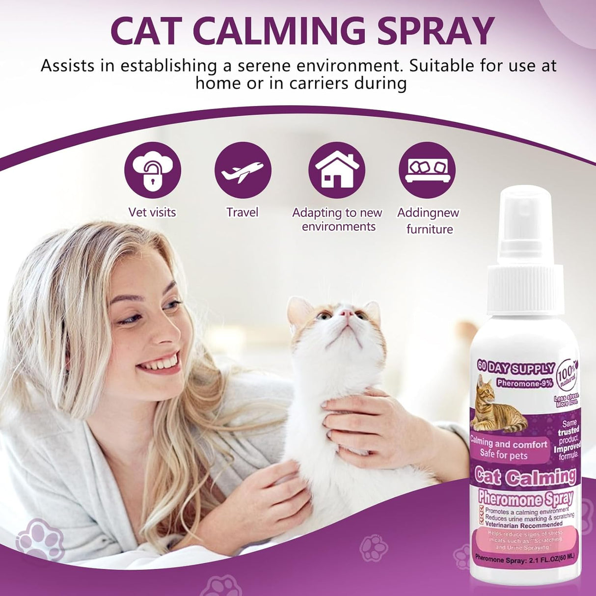 Virtual Crash Cat Calming Pheromone Spray 60Ml.
