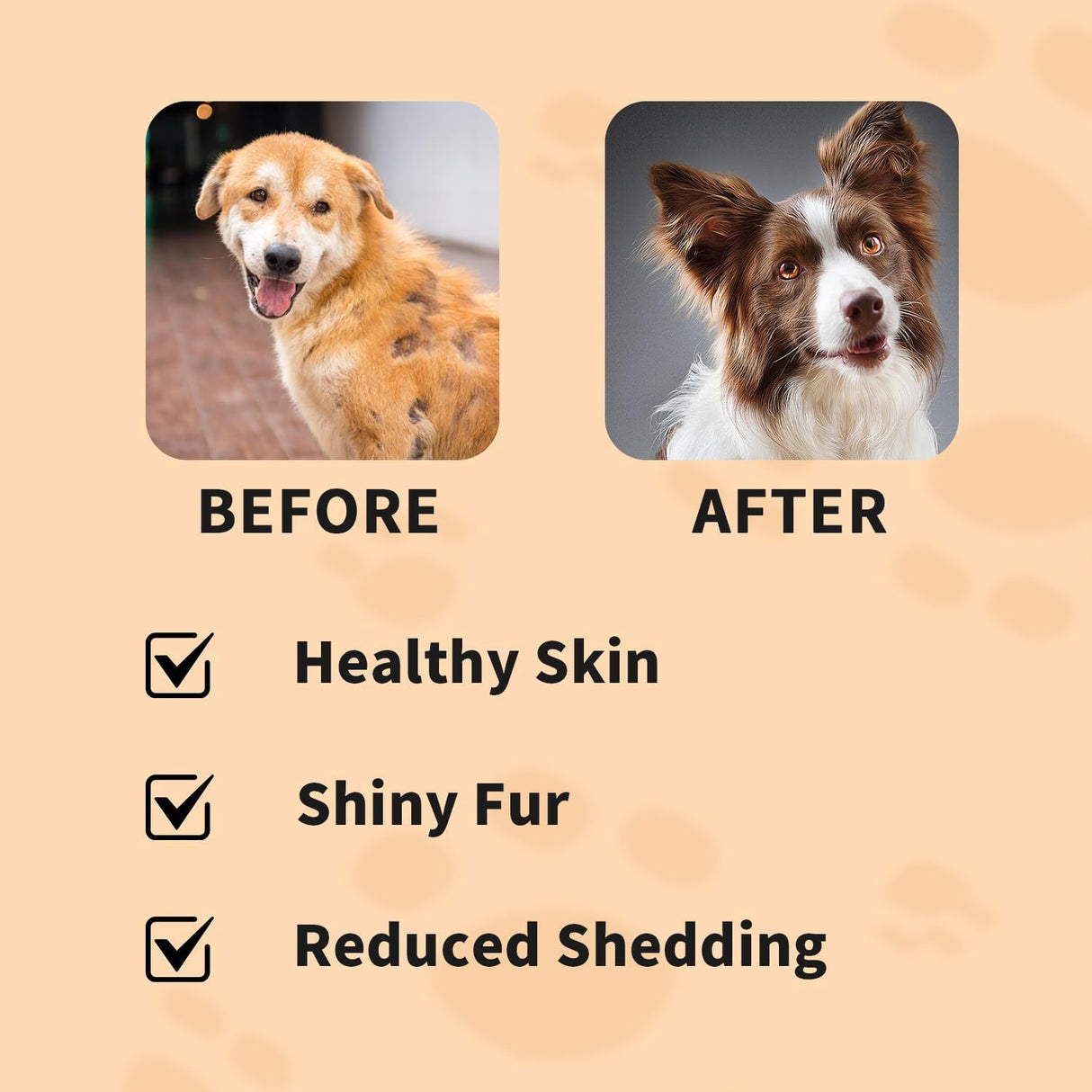 NEWXILAI Skin and Coat Chews for Dogs 100 Masticables