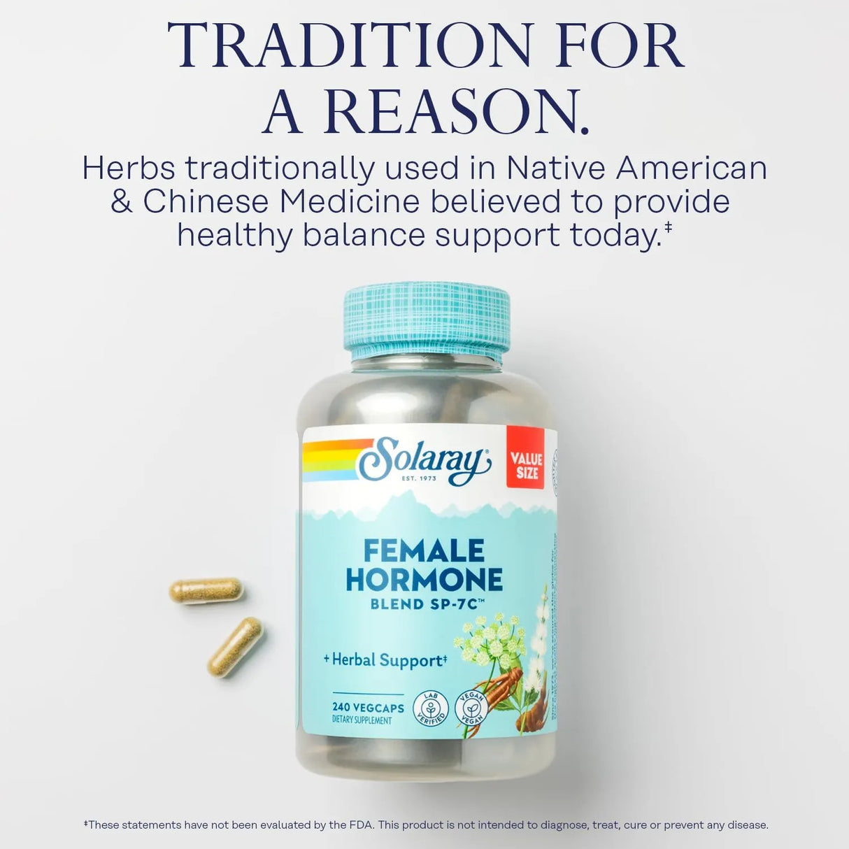 SOLARAY - Solaray Female Hormone Blend SP-7C 240 Capsulas - The Red Vitamin MX - Suplementos Alimenticios - {{ shop.shopifyCountryName }}