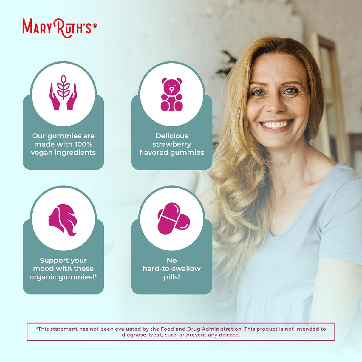 MARY RUTH ORGANICS - MaryRuth's Organic Menopause Gummies 60 Gomitas - The Red Vitamin MX - Suplementos Alimenticios - {{ shop.shopifyCountryName }}