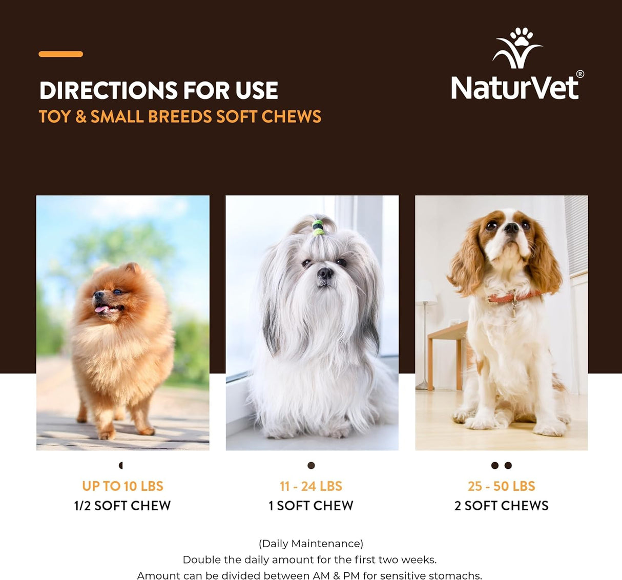 NaturVet Small Breeds Supplement 60 Masticables