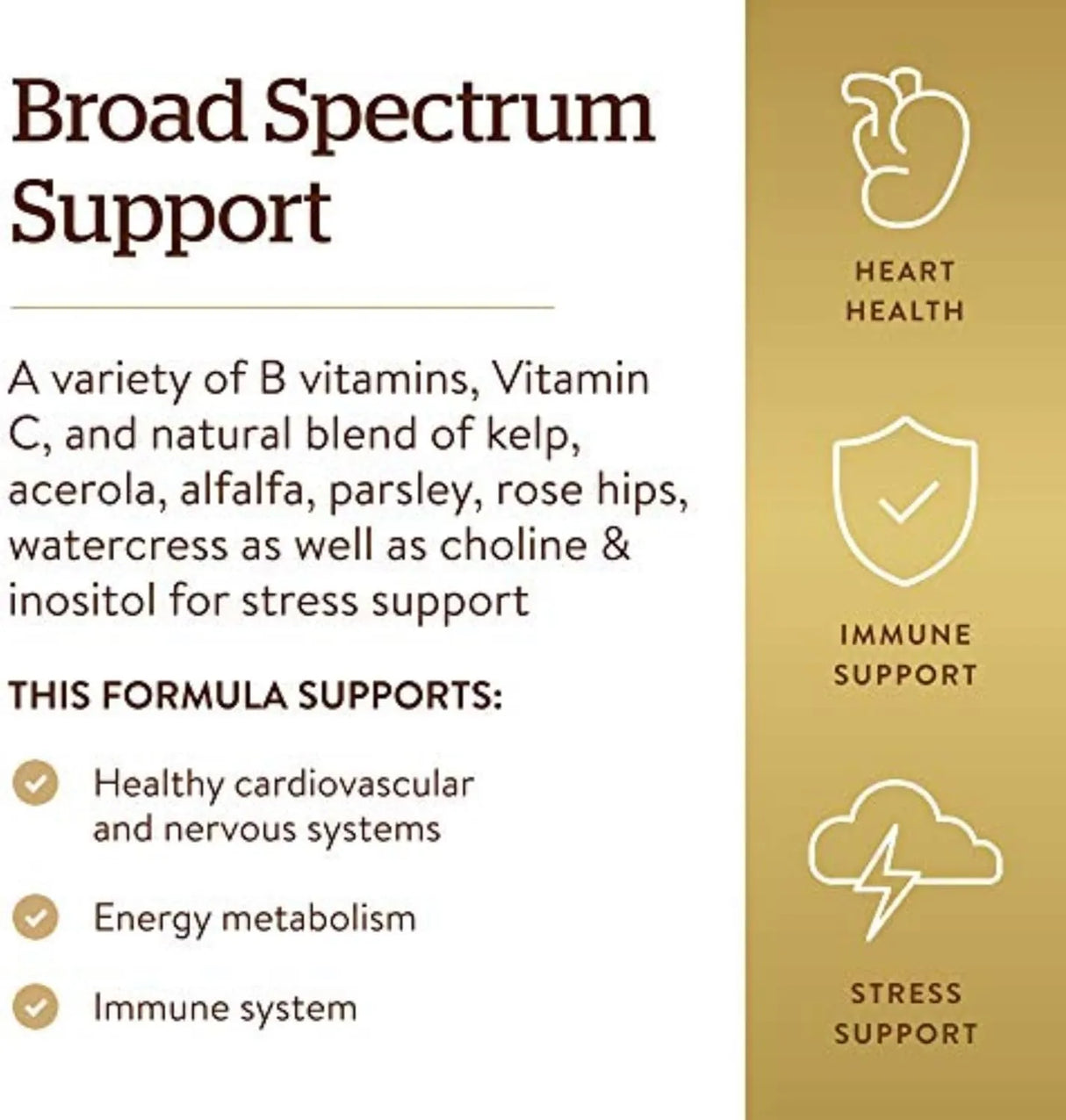 SOLGAR - Solgar B-Complex with Vitamin C Stress Formula 250 Tabletas - The Red Vitamin MX - Suplementos Alimenticios - {{ shop.shopifyCountryName }}