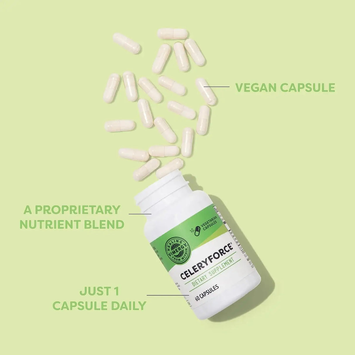 VIMERGY - Vimergy Celeryforce Nutrients and Amino Acids 60 Capsulas - The Red Vitamin MX - Suplementos Alimenticios - {{ shop.shopifyCountryName }}