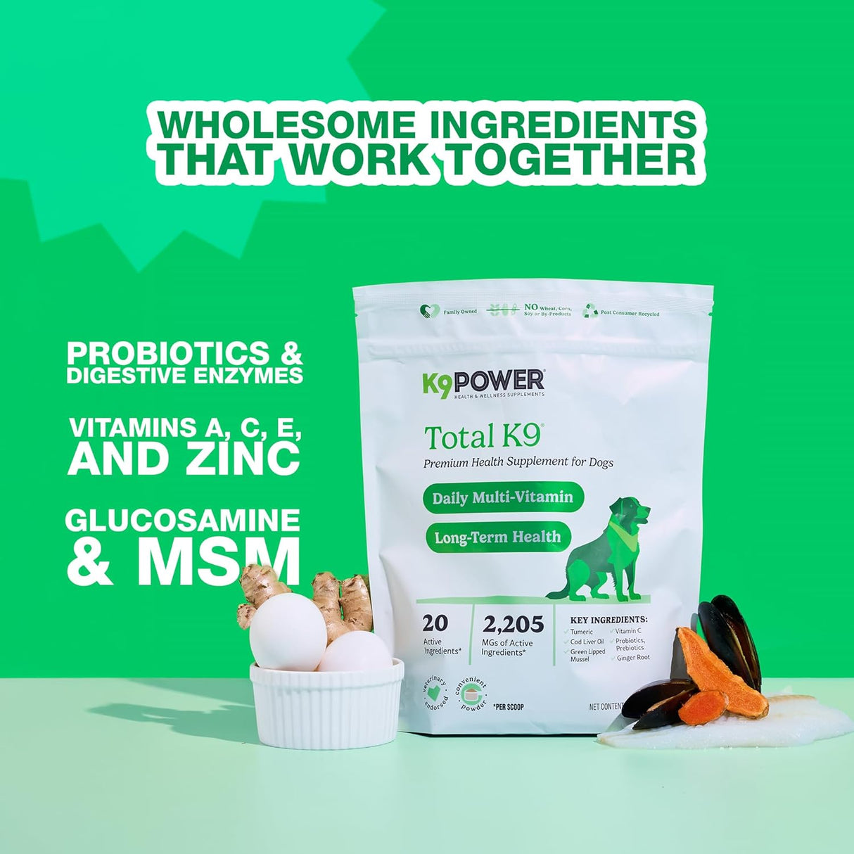 K9 Power Total K9 for Dogs 454Gr.