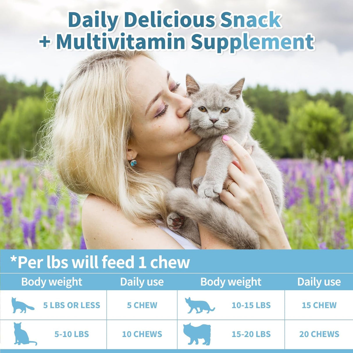 Cudory Cat Multivitamin Crunchy & Creamy Cheese Chew 500 Masticables