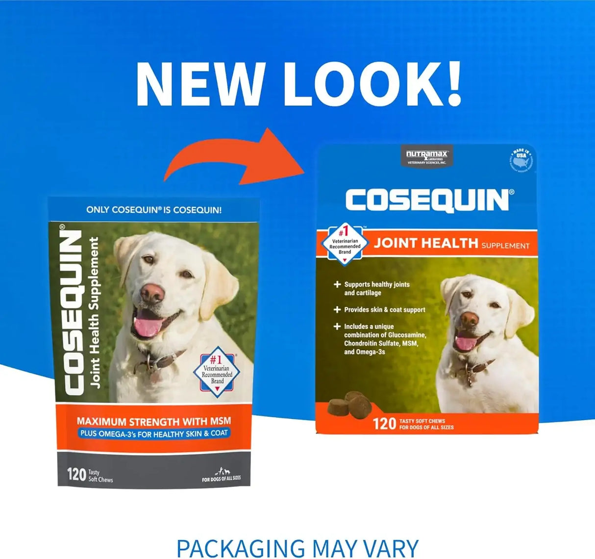 NUTRAMAX - Nutramax Cosequin Joint Health Supplement for Dogs 120 Masticables - The Red Vitamin MX - Cuidado De Cadera Y Articulaciones Para Perros - {{ shop.shopifyCountryName }}