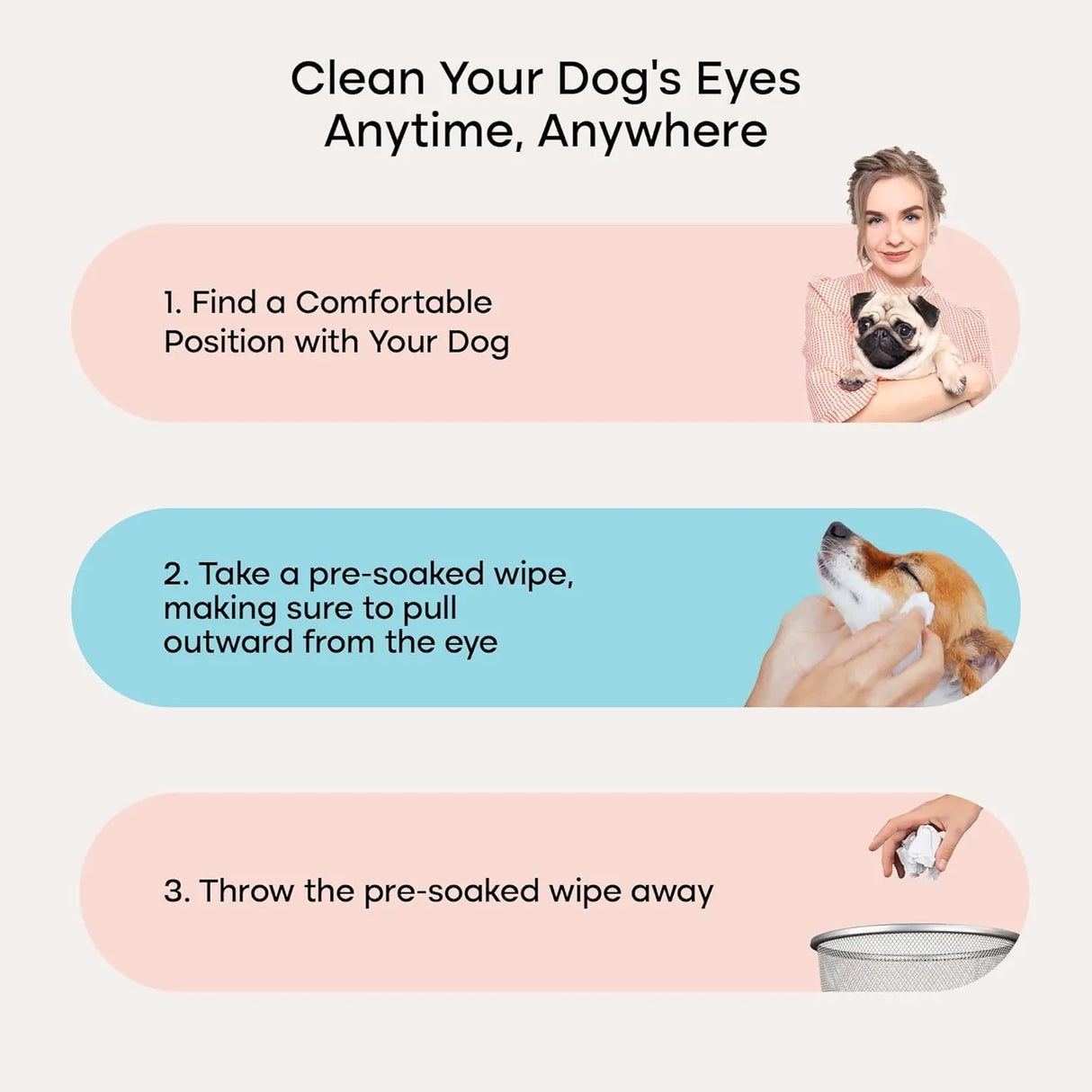 UPROOT - Uproot Clean Cat & Dog Eye Wipes: Hypoallergenic Eye Wipes for Dogs 100 Toallitas - The Red Vitamin MX - Cuidado De Los Ojos De Los Perros - {{ shop.shopifyCountryName }}