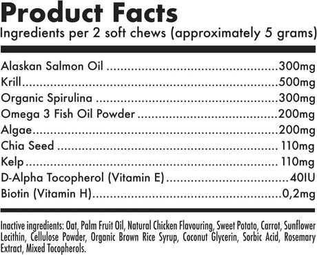 LEGITPET - LEGITPET Omega 3 Alaskan Salmon Oil Treats for Dogs 30 Masticables - The Red Vitamin MX - Aceite De Pescado Para Perros - {{ shop.shopifyCountryName }}
