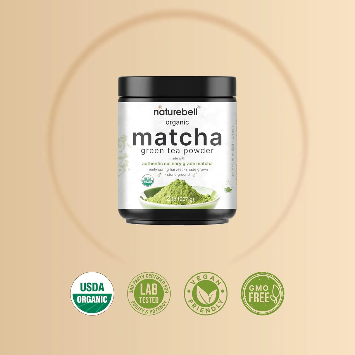 NATUREBELL - NatureBell Organic Matcha Green Tea Powder 907Gr. - The Red Vitamin MX - Suplementos Alimenticios - {{ shop.shopifyCountryName }}