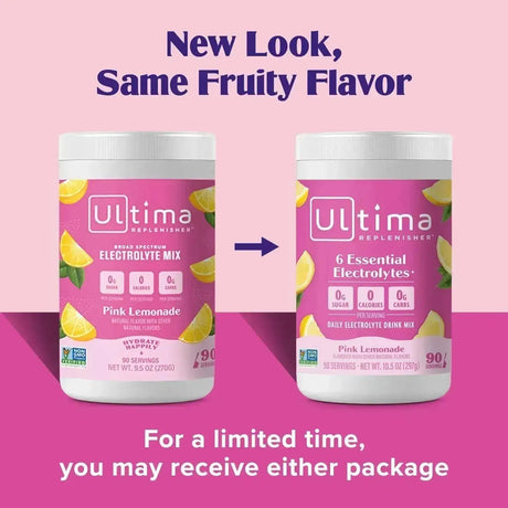 ULTIMA - Ultima Replenisher Daily Electrolyte Drink Mix Pink Lemonade 90 Servicios 297Gr. - The Red Vitamin MX - Suplementos Alimenticios - {{ shop.shopifyCountryName }}