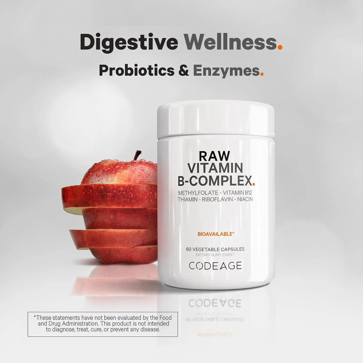 CODEAGE - Codeage Raw Vitamin B-Complex 60 Capsulas - The Red Vitamin MX - Suplementos Alimenticios - {{ shop.shopifyCountryName }}