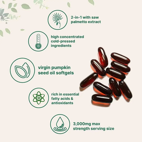 MICRO INGREDIENTS - Micro Ingredients Pumpkin Seed Oil with Saw Palmetto, 3,000Mg. 300 Capsulas Blandas - The Red Vitamin MX - Suplementos Alimenticios - {{ shop.shopifyCountryName }}