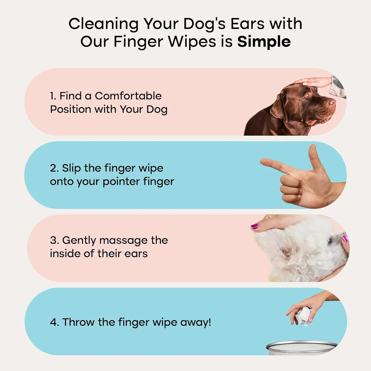 UPROOT CLEAN - Uproot Clean Cat & Dog Ear Cleaner Finger Wipes 50 Toallitas - The Red Vitamin MX - Cuidado Del Oído De Perros - {{ shop.shopifyCountryName }}