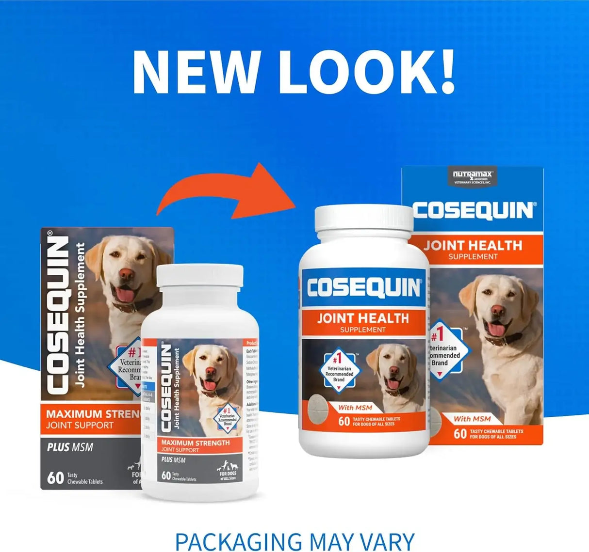 NUTRAMAX - Nutramax Laboratories Cosequin Maximum Strength Joint Health Supplement for Dogs 60 Tabletas Masticables - The Red Vitamin MX - Cuidado De Cadera Y Articulaciones Para Perros - {{ shop.shopifyCountryName }}