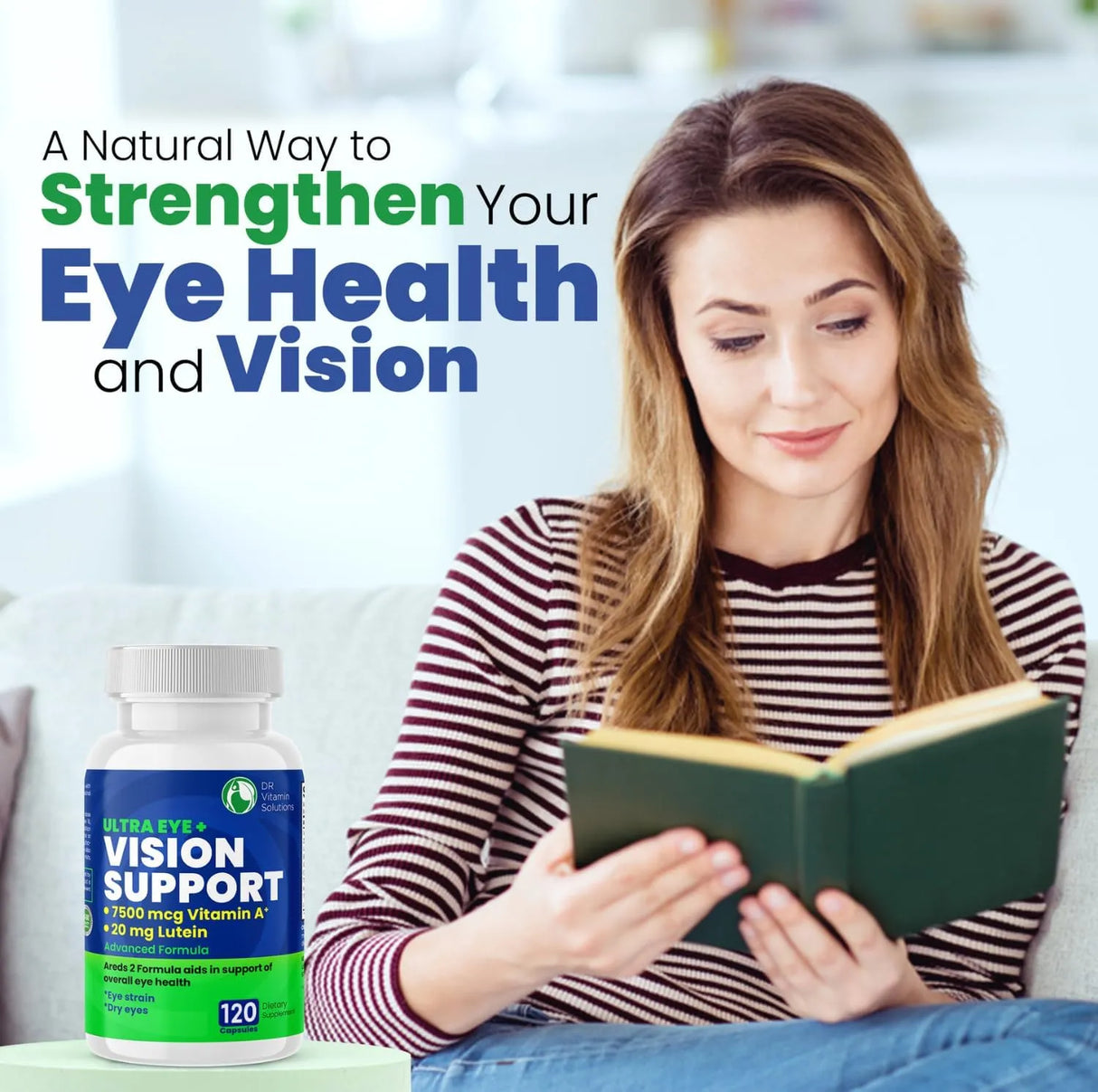 DR VITAMIN SOLUTIONS - DR Vitamin Solutions Vision Support Eye Vitamins for Macular Health 120 Capsulas - The Red Vitamin MX - Suplementos Alimenticios - {{ shop.shopifyCountryName }}