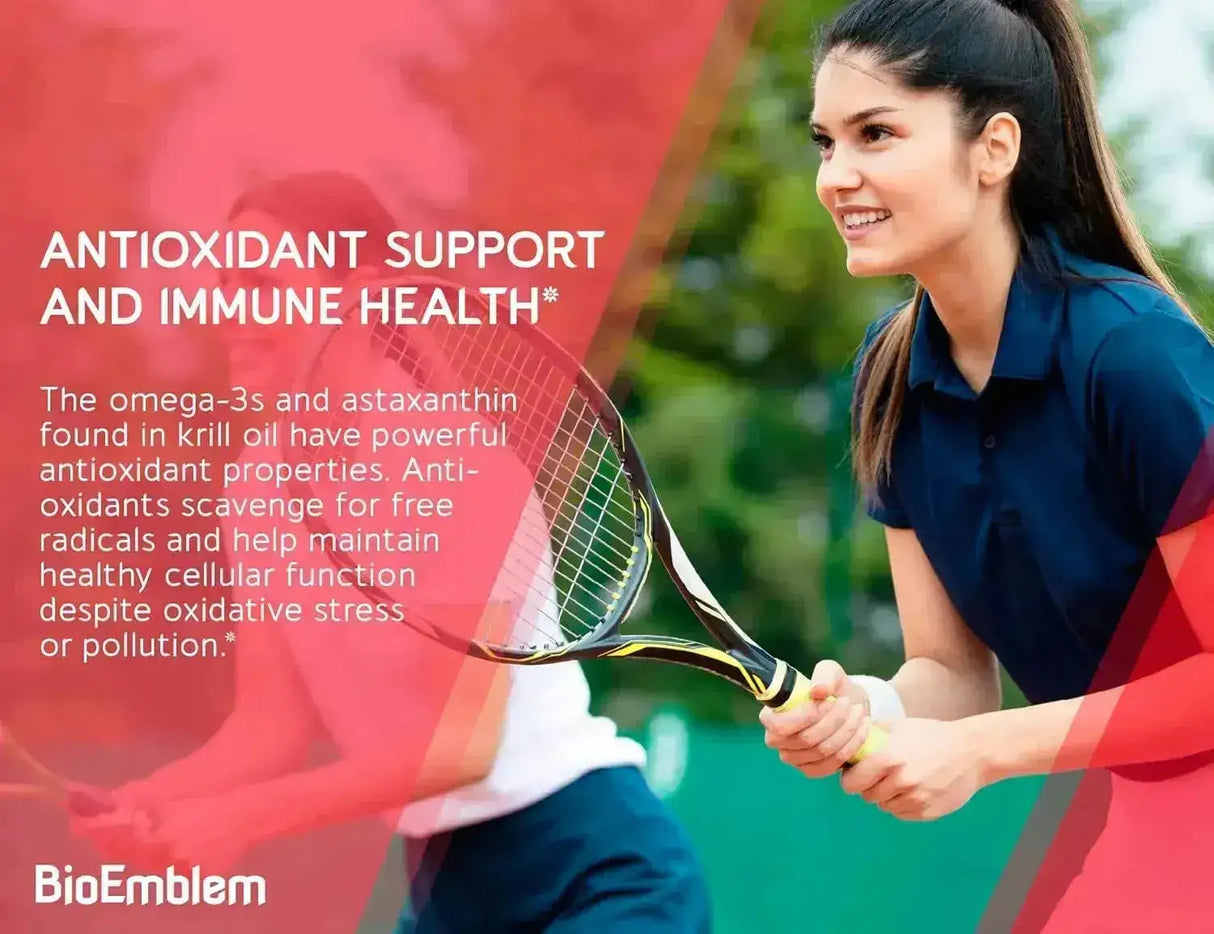 BIOEMBLEM - BioEmblem Antarctic Krill Oil 1000Mg. 60 Capsulas Blandas - The Red Vitamin MX - Suplementos Alimenticios - {{ shop.shopifyCountryName }}