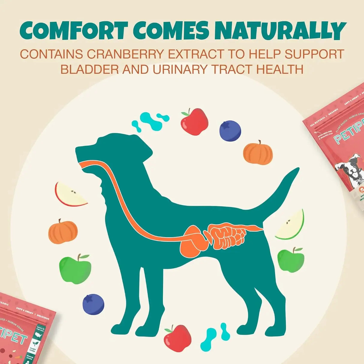 PETIPET - PETIPET Bladder Booster Cranberry Supplement for Dogs 200Gr. - The Red Vitamin MX - Salud De Tracto Urinario Para Perros - {{ shop.shopifyCountryName }}