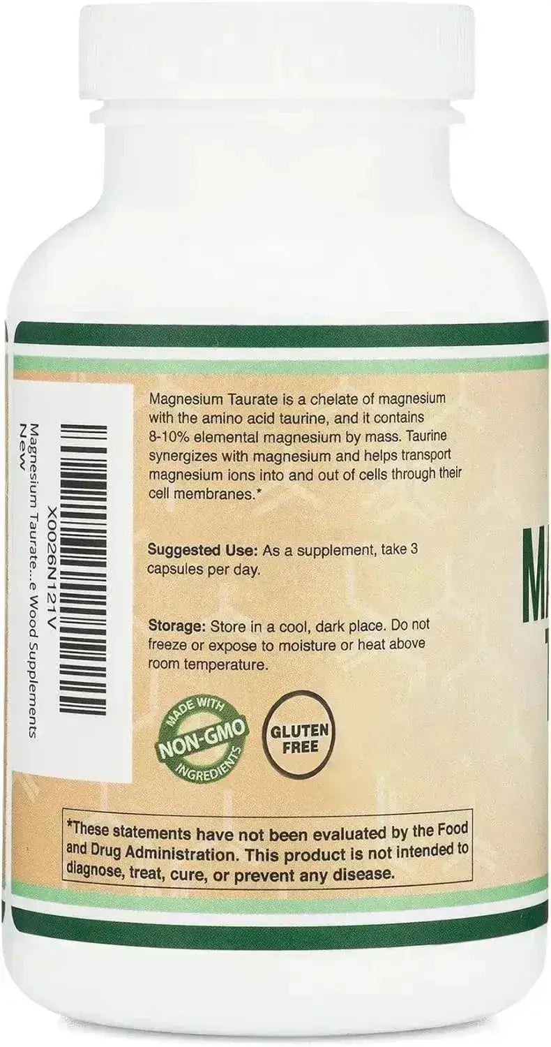 DOUBLE WOOD SUPPLEMENTS - Double Wood Supplements Magnesium Taurate 1500Mg. 210 Capsulas - The Red Vitamin MX - Suplementos Alimenticios - {{ shop.shopifyCountryName }}