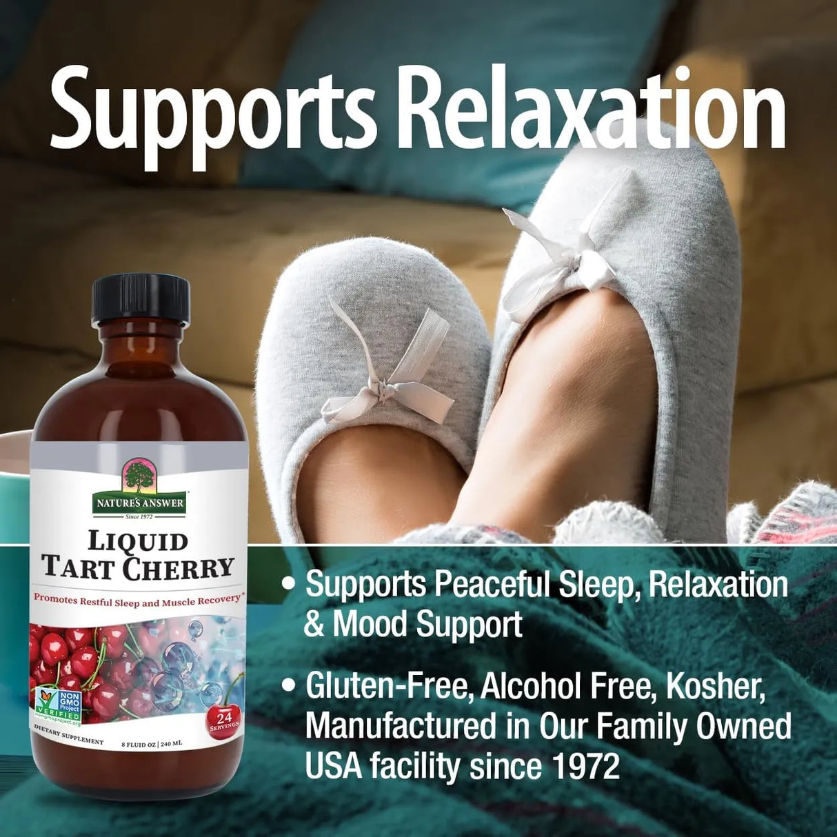 NATURE´S ANSWER - Nature's Answer Tart Cherry Liquid 240Ml. - The Red Vitamin MX - Suplementos Alimenticios - {{ shop.shopifyCountryName }}