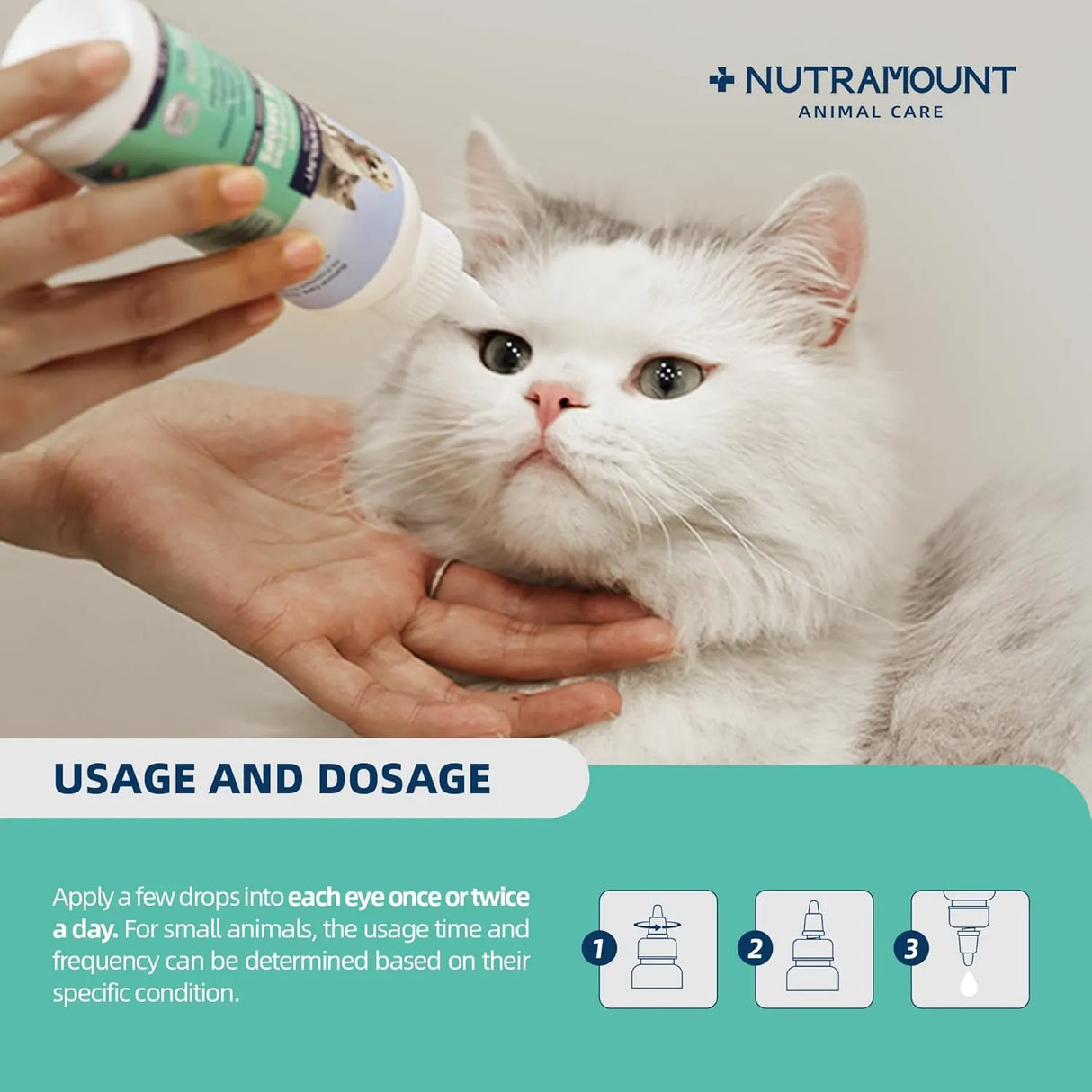 NUTRAMOUNT - Nutramount Moisturizing Eye Drops for Dogs Cats and Livestock 150Ml. - The Red Vitamin MX - Cuidado De Los Ojos De Los Perros - {{ shop.shopifyCountryName }}