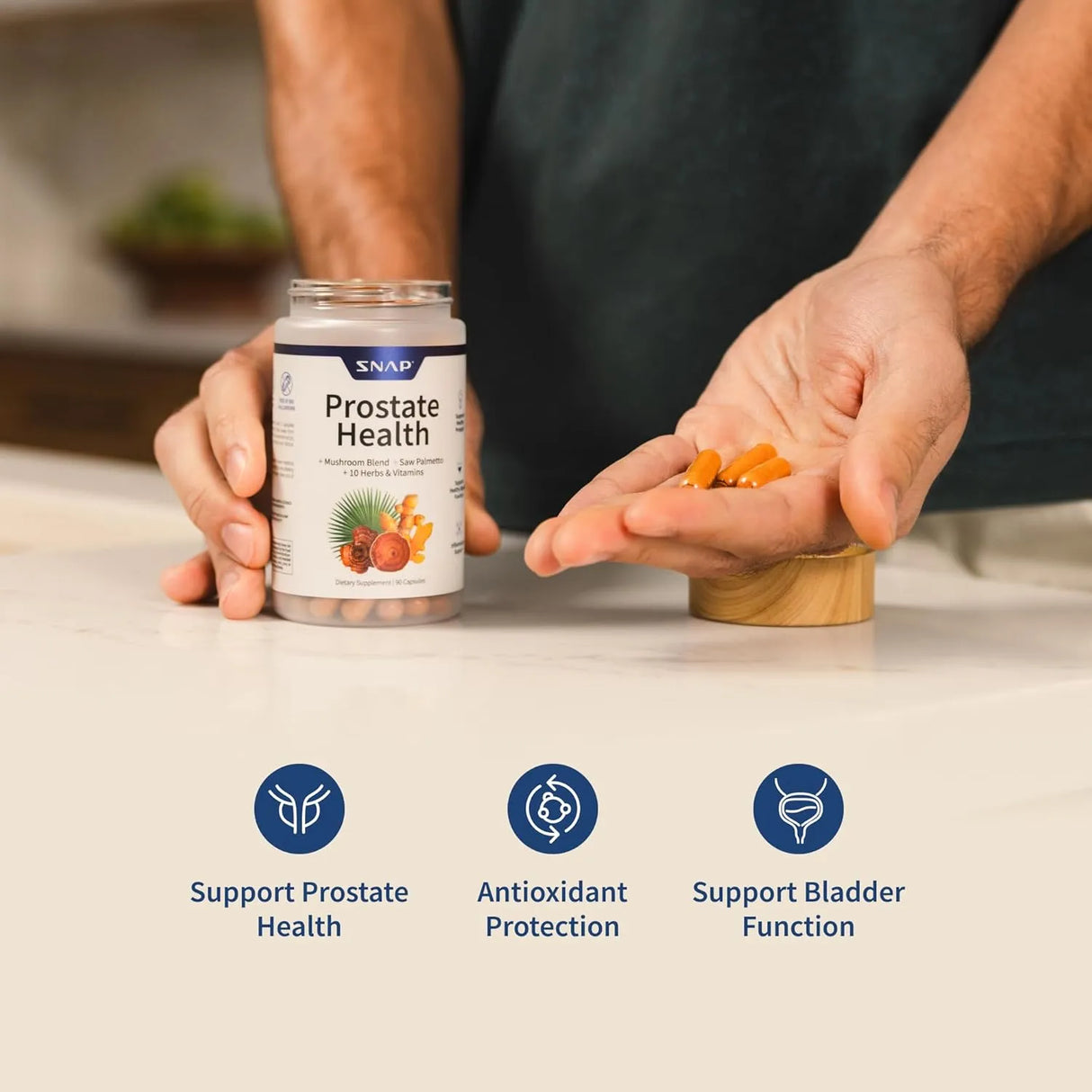 SNAP - Snap Supplements Prostate Health Support 90 Capsulas - The Red Vitamin MX - Suplementos Alimenticios - {{ shop.shopifyCountryName }}