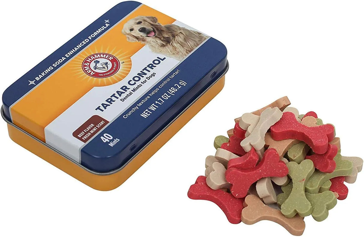 ARM & HAMMER - Arm & Hammer for Pets Tartar Control Dental Mints for Dogs Beef Flavor 40 Piezas - The Red Vitamin MX - Cuidado Dental Para Perros - {{ shop.shopifyCountryName }}