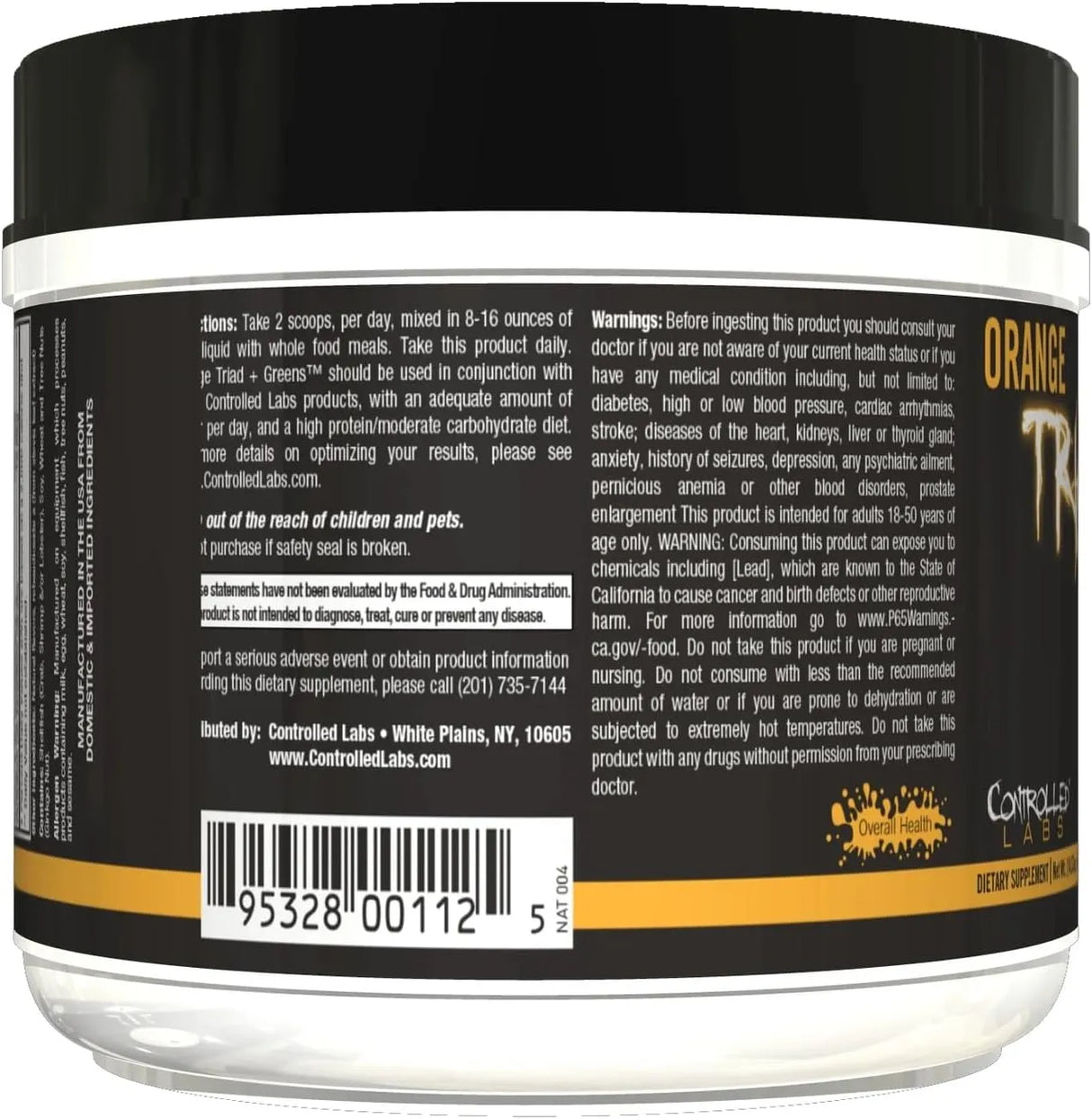 CONTROLLED LABS - CONTROLLED LABS Orange Triad Plus Greens 30 Servicios Orange 407Gr. - The Red Vitamin MX - Suplementos Alimenticios - {{ shop.shopifyCountryName }}