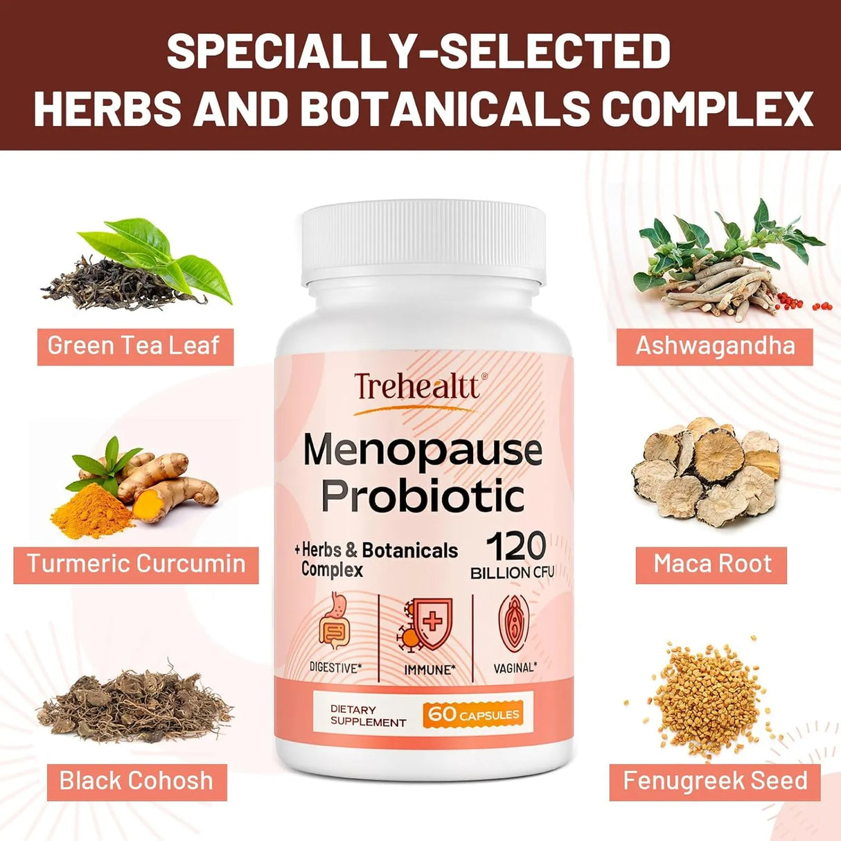 TREHEALTT - Trehealtt Menopause Probiotic 60 Capsulas 2 Pack - The Red Vitamin MX - Suplementos Alimenticios - {{ shop.shopifyCountryName }}