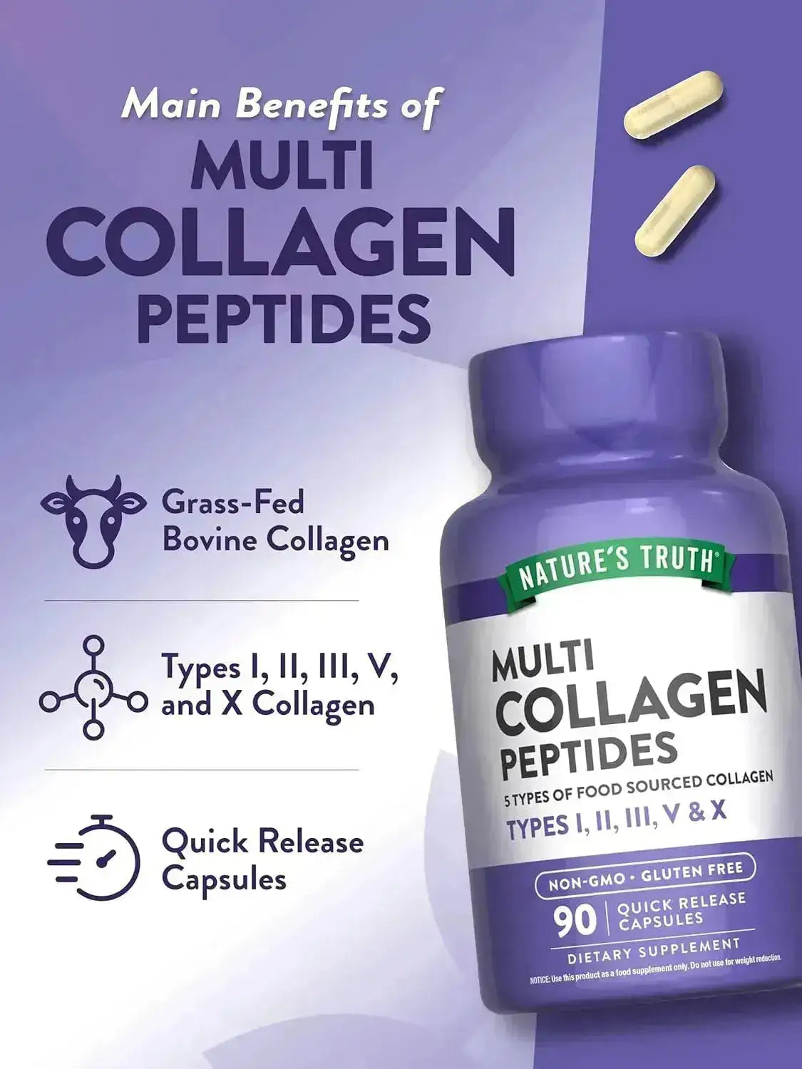 NATURE'S TRUTH - Nature's Truth Multi Collagen Peptides 2000Mg. 90 Capsulas - The Red Vitamin MX - Suplementos Alimenticios - {{ shop.shopifyCountryName }}
