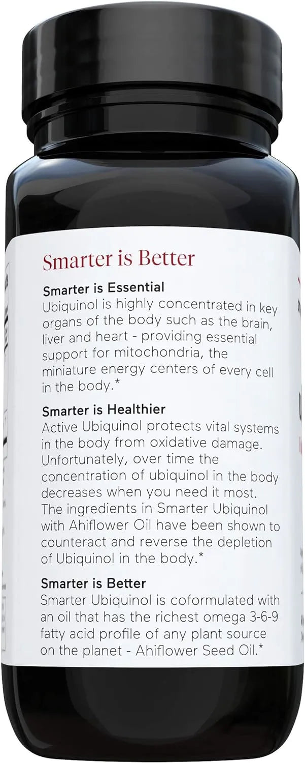 SMARTER NUTRITION - Smarter Nutrition Ubiquinol 60 Capsulas Blandas - The Red Vitamin MX - Suplementos Alimenticios - {{ shop.shopifyCountryName }}