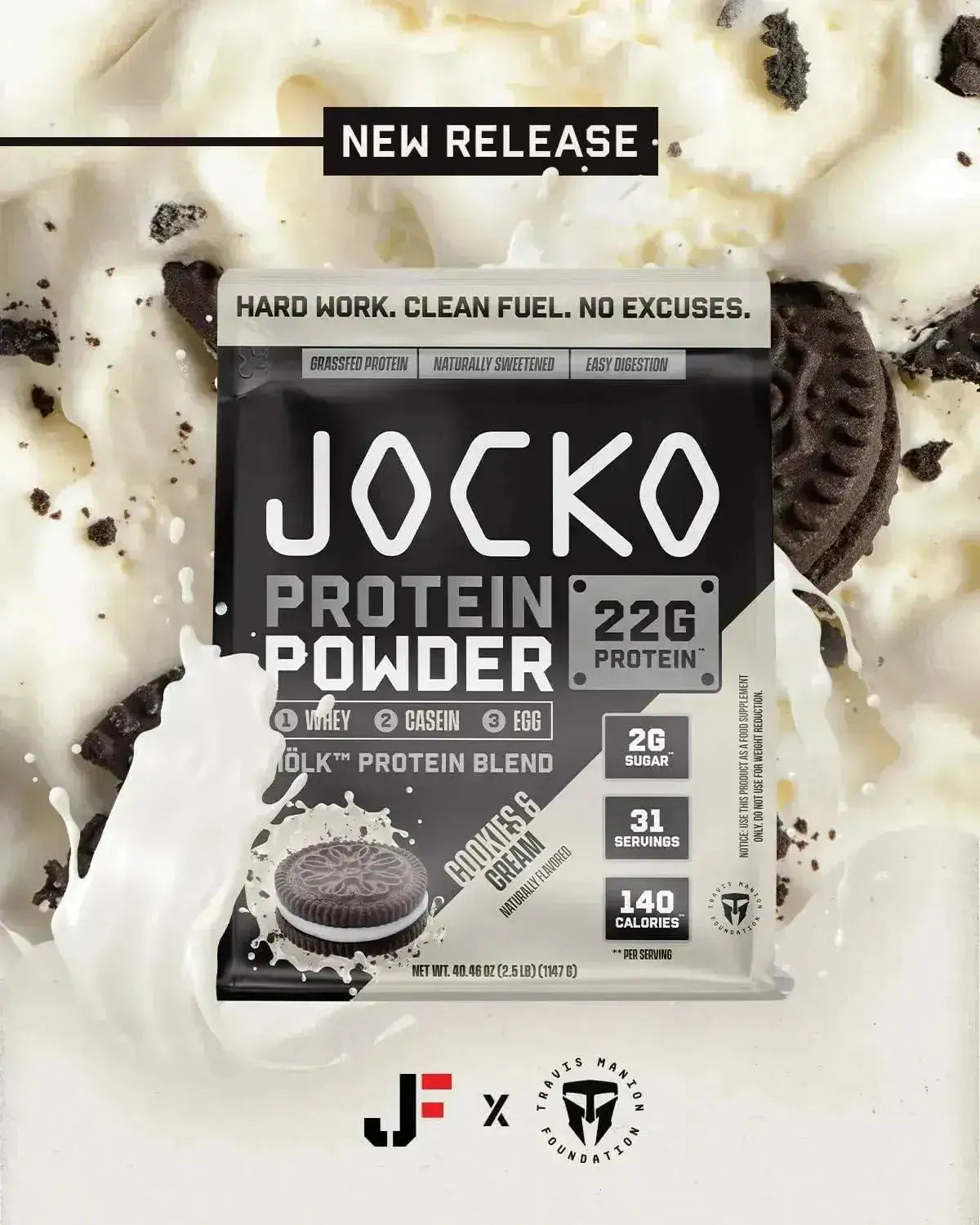 JOCKO FUEL - Jocko Mölk Whey Protein Powder Sugar Free 31 Servicios Cookies & Cream 1147Gr. - The Red Vitamin MX - Suplementos Alimenticios - {{ shop.shopifyCountryName }}