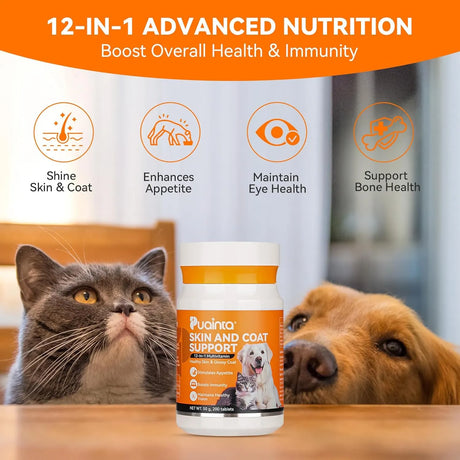 PUAINTA - PUAINTA Multivitamin Dog Supplement 12-in-1 Vitamins 200 Tabletas - The Red Vitamin MX - Multivitamínicos Para Perros - {{ shop.shopifyCountryName }}
