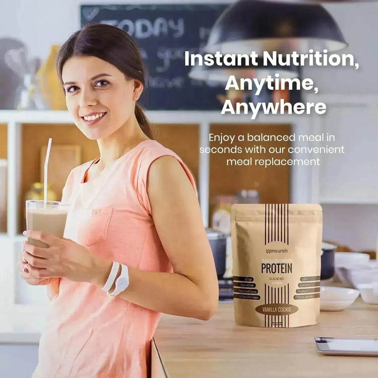 UPNOURISH - UpNourish Vegan Protein Powder Vanilla Cookie 15 Servicios 600Gr. - The Red Vitamin MX - Suplementos Alimenticios - {{ shop.shopifyCountryName }}