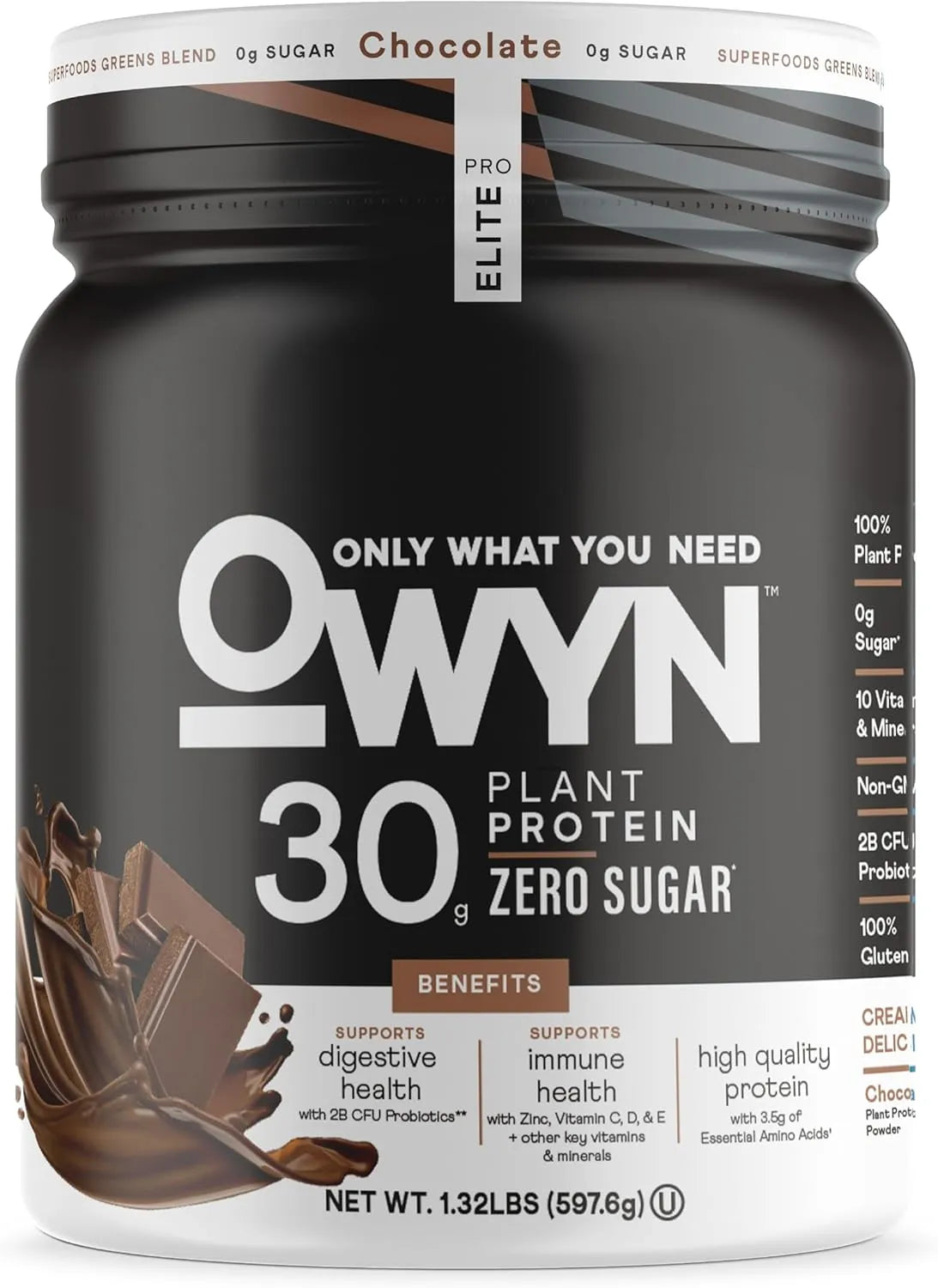 OWYN - OWYN Only What You Need Pro Elite Vegan 30g Plant-Based Powder Chocolate 597Gr. - The Red Vitamin MX - Suplementos Alimenticios - {{ shop.shopifyCountryName }}