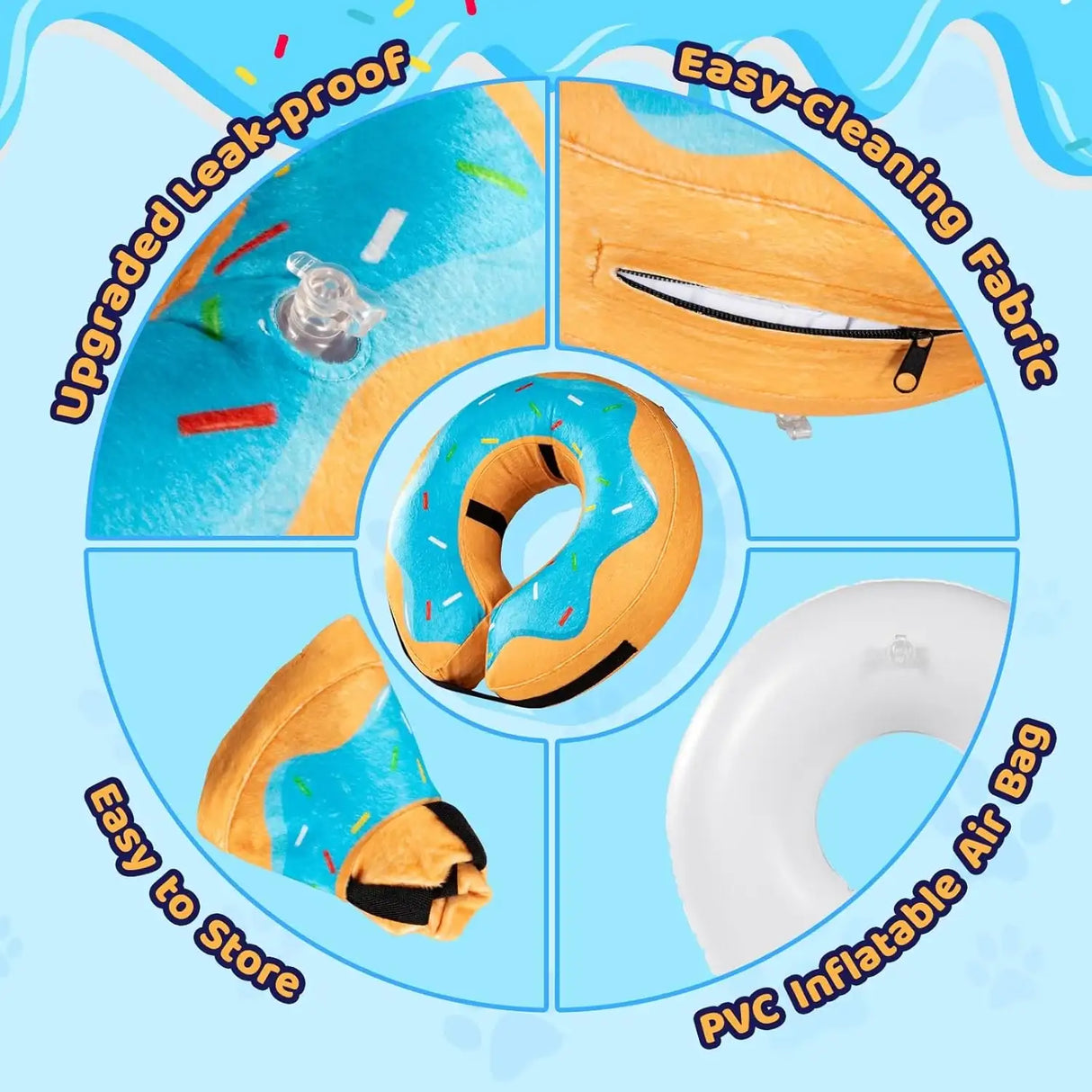 GRAND LINE - Grand Line Donut Inflatable Collar LARGE - The Red Vitamin MX - Collares y Conos De Recuperación Para Perros - {{ shop.shopifyCountryName }}